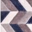 Blazon Modern 3D Hand Carved Geometric Shaggy Super Soft Rug in Blush Pink, Grey, Natural, Ochre Navy Blue Swatch
