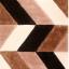 Blazon Modern 3D Hand Carved Geometric Shaggy Super Soft Rug in Blush Pink, Grey, Natural, Ochre Navy Blue Swatch