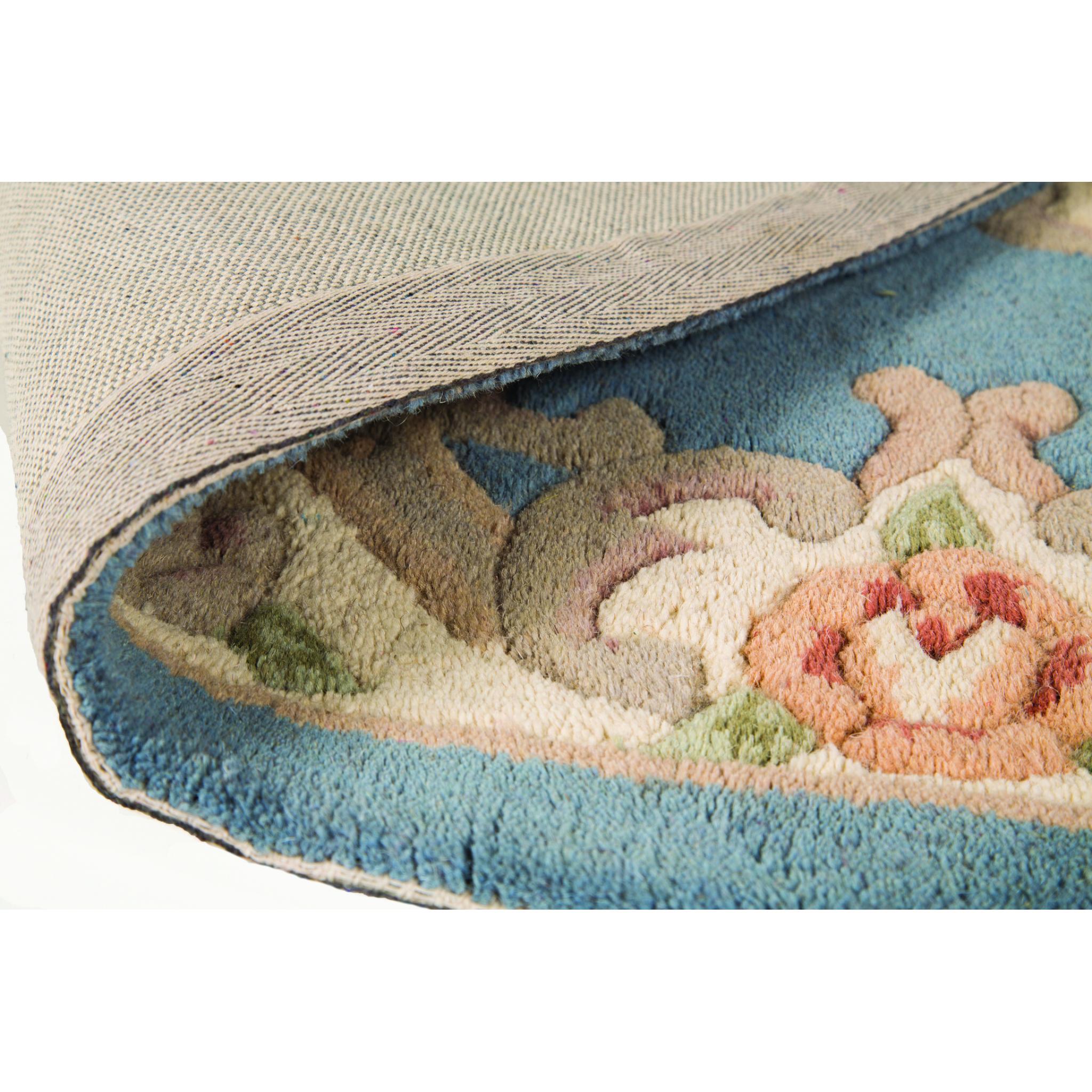 Lotus Premium Traditional Aubusson Floral Design 100 Wool Rugs Runners