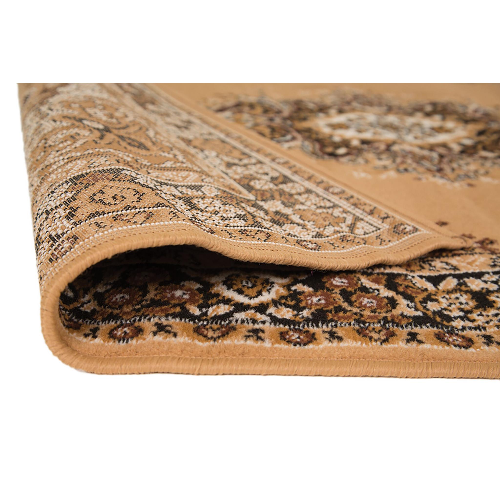 Element Prime Lancaster Traditional Oriental Classic Rugs in Red Beige and Grey