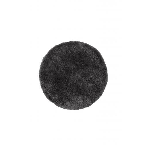 Brilliance Sparks Anthracite Charcoal Grey Super Soft Shaggy 133 cm Round Rug 