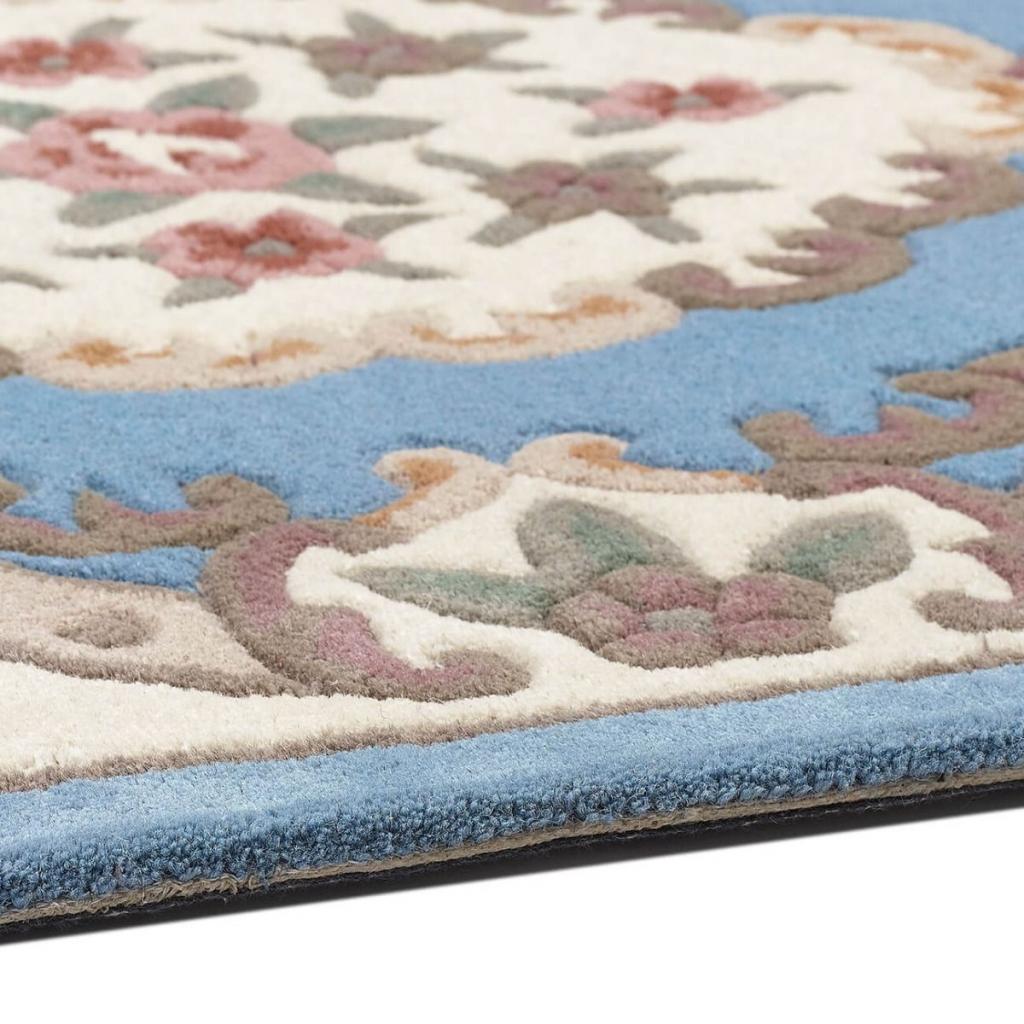 Aubusson Origins Shensi Traditional Wool Round, Hallway, Halfmoon Rug