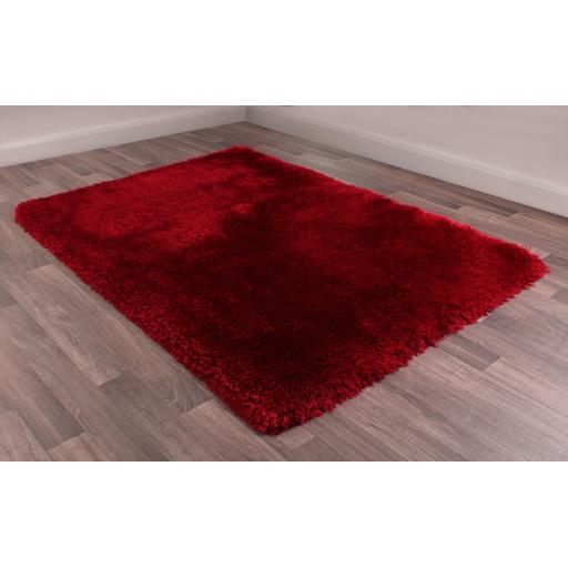 Mayfair Modern High Pile Thick Luxurious Plain Shaggy Rug in Black, Red, Mink, Silver, Ivory, Mauve, Green, Grey, Natural, Pink and Ochre