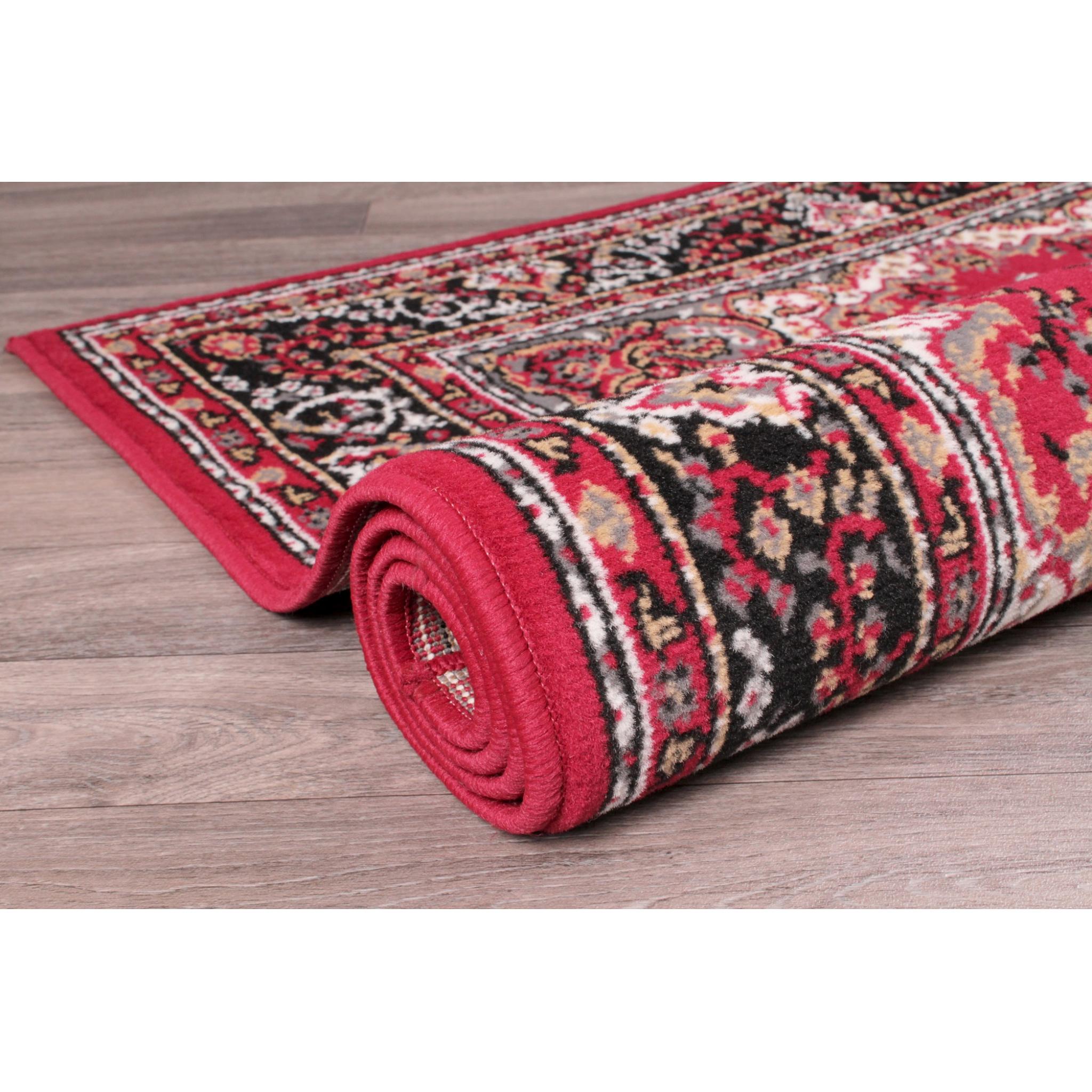 Lancashire Traditional Oriental Classic Rug Hallway Runner and Circle