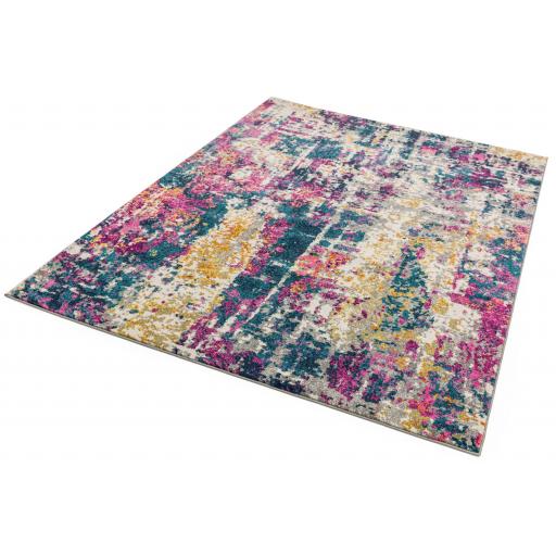 Colt CL01 Abstract Modern Art Rug in Multi Colours