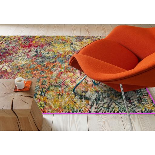 Colores Cloud Abstract Bright Multi Colours Modern Designs Rugs