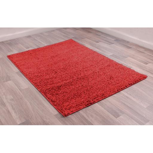 Retro Shaggy Rug Hallway Runner Round and Half Moon Shaped Rug in Various Trendy Colours