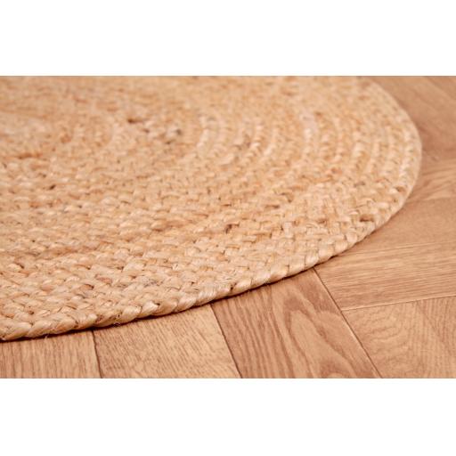 Hand Woven Jute Braided 4200 Natural Rectangular Oval and Circle Rug