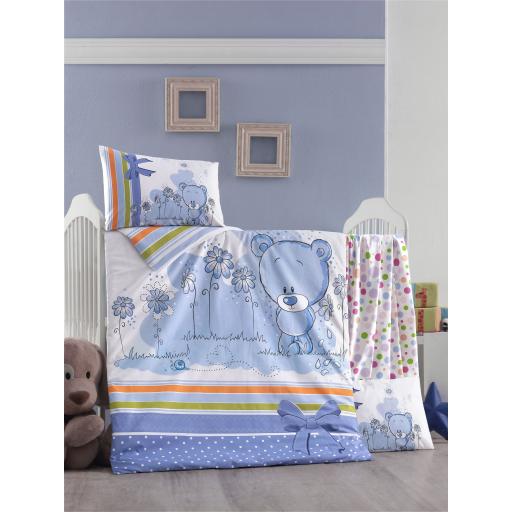 Baby Boy & Girl Soft Comfort 100% Cotton Bedding Set Duvet Cover + Pillowcase
