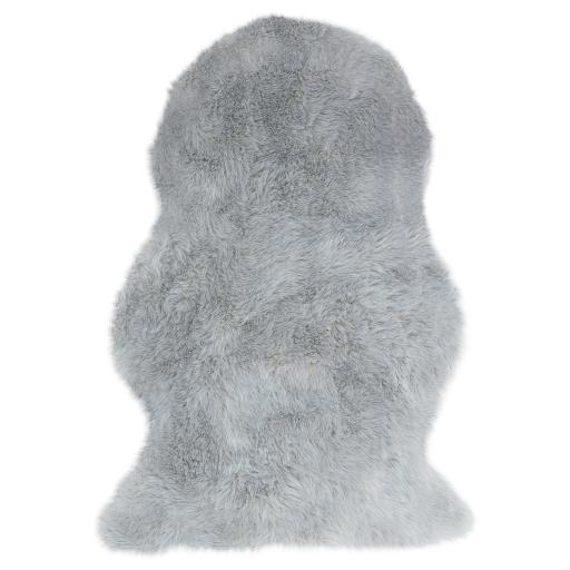 Auckland Luxury Faux Fur Sheepskin Soft Cosy Shaggy Rug Mat in Pink, Silver White