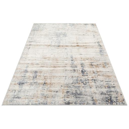 Pollo 103 Modern Abstract Silver Rug Runner by Consept Looms