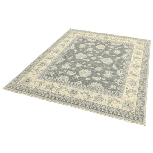 Chobi Traditional Bordered Persian Wool Rug in Blue 130x190 cm