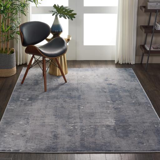Rustic Textures RUS05 Modern Abstract Rug in Grey