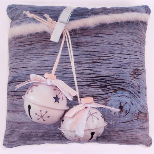 Christmas Nordic Boubles Soft Cushion in Blue 45x45 cm