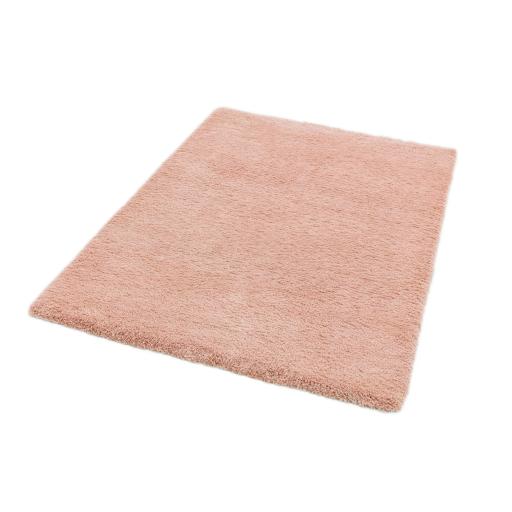 Lulu Soft Touch Plain Shaggy Rug in Pink