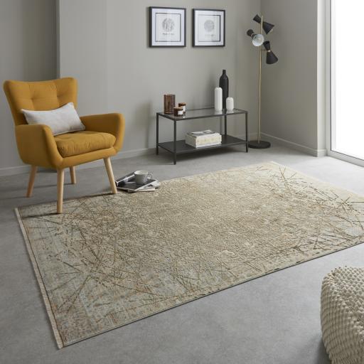Emerald EMR102 Rug Modern Traditional Abstract Soft Silky Rug in Mink