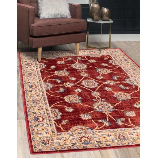 Traditional Orient 5929 Red Bordered Classic Rug