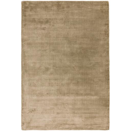 Bellagio Modern Plain Loop Striped Shiny Viscose Hand Woven Taupe Rug