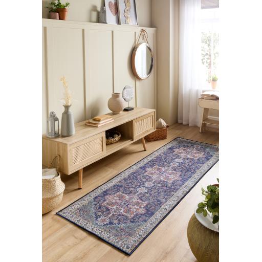 Origins Granada Traditional Bordered Rug & Hallway Runner in Emerald