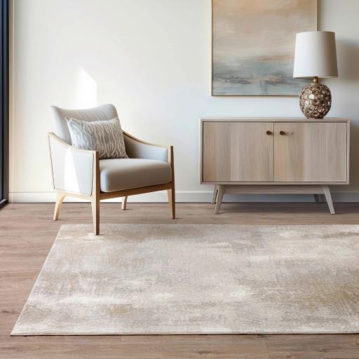 Stellar ST01 Modern Rug Abstract Marbled Beige Natural Rug