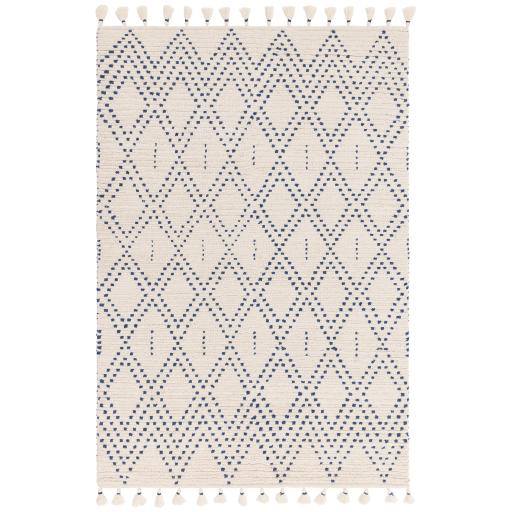 Nepal Cream Blue Diamond Rug.jpg