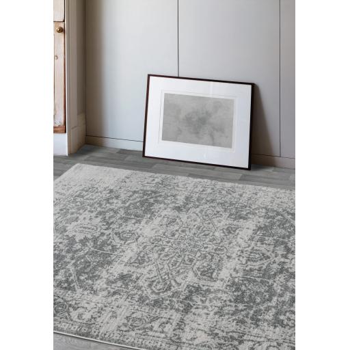 Nova Antique NV10 Modern Abstract Traditional Grey Rug