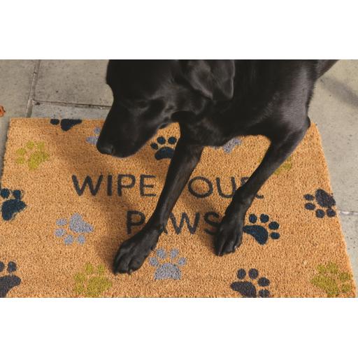 My Mat Printed Coir Wipe Your Paws in 45X75 cm