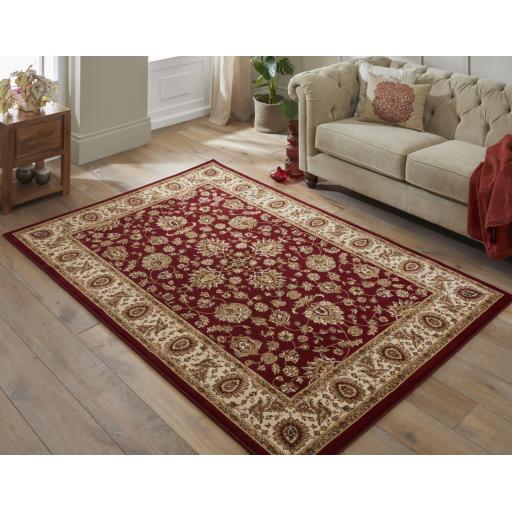 Grand Heritage GH102 Traditional Floral 1 Million Point Quality Classic Rug in Red