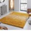 Verge Ombre Soft Shaggy Striped 3D Design Hand Carved Rug Swatch