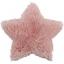 Sumptuous Fluffy Star Shaped Nursery Kids Rug in Grey and Blush Pink 70 x 70 cm (2'4''x2'4'') Swatch