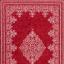 Traditional Poly Douglas Bordered Medallion Classic Rug in Grey Black Red Cream Swatch
