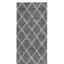 Modern Alvor Geometric Soft Plush Shaggy Hallway Runner Rug in Beige, Cream, Grey, Taupe Swatch