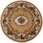 Sincerity Royale Dynasty Aubusson Circle (Round) Rugs in Beige Red and Green 133 x 133 cm (4'5''x4'5'') Swatch