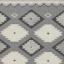 Monty Tribal Geometric Indoor Outdoor Rugs in Black Cream and Natural Swatch