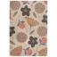 Zest Scandi Floral Hand Carved Rug in Clay and Grey/Multi Swatch