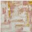Orion Decor Abstract Modern Rug in Metallic Pink, Grey and Yellow Swatch