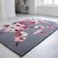 Infinite Blossom Floral Hand Carved Rugs Rounds Swatch