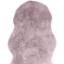 Auckland Luxury Faux Fur Sheepskin Soft Cosy Shaggy Rug Mat in Pink, Silver White Swatch