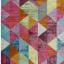 Amelie Modern Art Abstract Geometric Painterly Designs Colourful Rugs Swatch