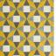 Colt Fan Geometric Rug in Pink, Rust Orange and Mustard Yellow Swatch