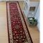 Sherborne Traditional Classic Oriental Hallways Runners in Green, Red, Beige, Pink and Dark Blue Swatch