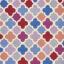 Modern Trellis 3D Hand Tufted Wool Geometric Rug in Pink Blue, Pastel and Brights Multi Swatch