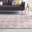 Zest Mesh Geometric Quality Rugs in Blush Pink and Grey Swatch