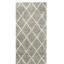 Modern Alvor Geometric Soft Plush Shaggy Hallway Runner Rug in Beige, Cream, Grey, Taupe Swatch