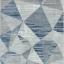 Orion Blocks Rug Geometric Abstract Soft Silky Silver Yellow, Blue, Heather Rug Swatch