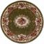 Sincerity Royale Dynasty Aubusson Circle (Round) Rugs in Beige Red and Green 133 x 133 cm (4'5''x4'5'') Swatch