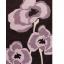 Poppie Hand Carved Soft Wool Floral Rug in Red, Grey Ochre, Purple, Beige Brown and Chocolate Swatch
