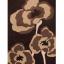 Poppie Hand Carved Soft Wool Floral Rug in Red, Grey Ochre, Purple, Beige Brown and Chocolate Swatch