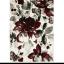 Watercolour Floral Modern Abstract Rugs in Red, Grey and Beige Swatch