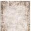 Kuza Border Abstract Modern Distressed Soft Velvety Silky Rug Swatch